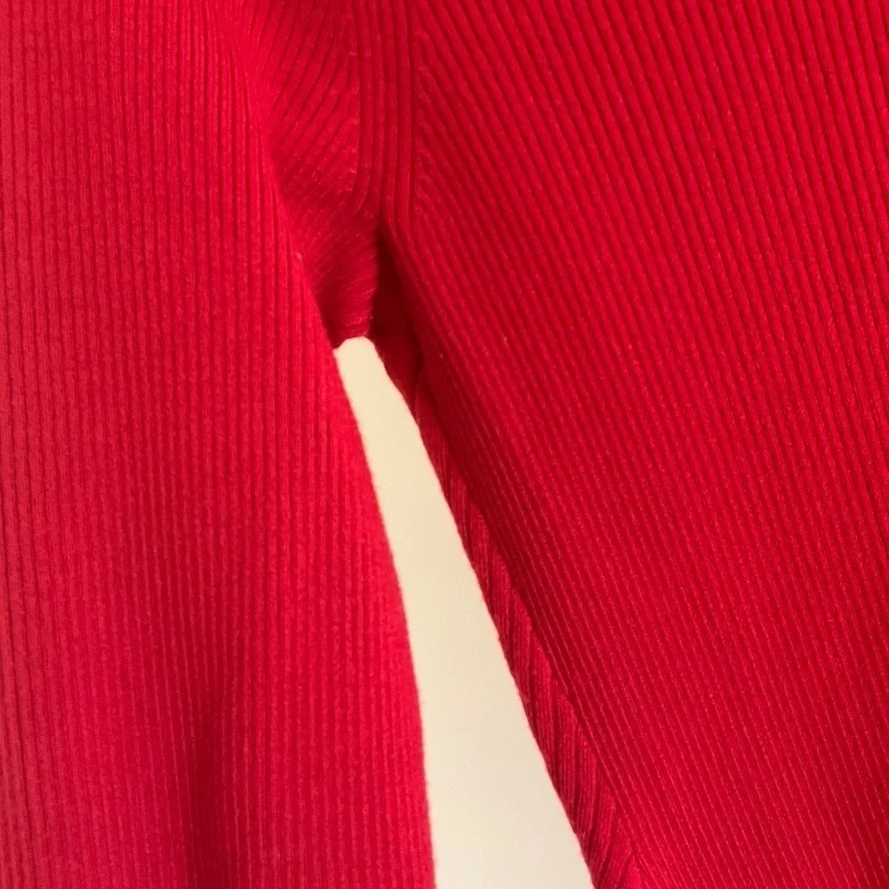 LITA BY CIARA BELLA Slim fit MERINO WOOL SWEATER DRESS Red - Picture 7 of 7